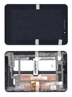 Матрица с тачскрином для Lenovo IdeaPad A1-07 черный с рамкой