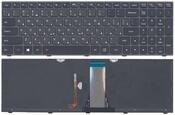 Клавиатура для ноутбука Lenovo Ideapad (G50-70) с подсветкой (Light) Черный, (Черный фрейм) RU