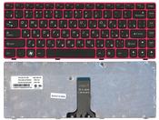 Клавиатура для ноутбука Lenovo IdeaPad (Z470, G470Ah, G470GH, Z370) Черный, (Красный фрейм), RU Клавиатура для ноутбука Lenovo IdeaPad (Z470, G470Ah, G470GH, Z370) Черный, (Красный фрейм), RU