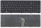 Клавиатура для ноутбука Lenovo IdeaPad G580, G585, Z580, Z585, Z780 Черный, (Черный фрейм), RU