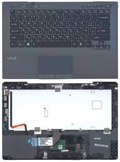 Клавиатура для ноутбука Sony Vaio (VPC-SB) Черный, (Серый TopCase), RU