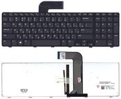 Клавиатура для ноутбука Dell Inspiron (5720, 7720, N7110) Vostro (3750) XPS (L702X) с подсветкой (Light) Черный, (Черный фрейм), RU Клавиатура для ноутбука Dell Inspiron (5720, 7720, N7110) Vostro (3750) XPS (L702X) с подсветкой (Light) Черный, (Черный фрейм), RU