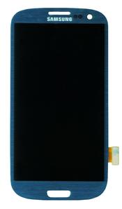 Матрица с тачскрином для Samsung Galaxy S3 Metallic синий