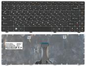 Клавиатура для ноутбука Lenovo IdeaPad (G480), Черный, (Черный фрейм), RU