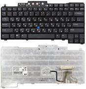 Клавиатура для ноутбука Dell Latitude (D620, D630, D820, D830) с указателем (Point Stick), Черный, RU