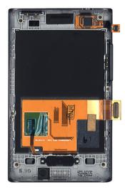 Матрица с тачскрином для LG Optimus L3 E400 с рамкой черный