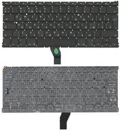 Клавиатура для ноутбука Apple MacBook Air 2011+ (A1369) с подсветкой (Light), Черный, (Без фрейма), Русский (вертикальный энтер)