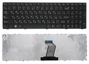 Клавиатура для ноутбука Lenovo IdeaPad (Z560, Z565, G570, G770) Черный, (Черный фрейм), RU