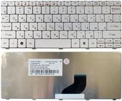 Клавиатура для ноутбука Acer Aspire One 521, 522, 532, 532H, 533, D255, D255E, D257, D260, D270, Happy, Happy2, eMachines 350, 355, em350, em355, Gateway LT21, LT27, LT28, Packard Bell NAV50, Dot S2, Dot SE, Dot SC, Dot SE3, PAV80 Белый RU