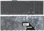 Клавиатура для ноутбука Sony Vaio (VPC-F11, VPC-F12, VPC-F13) Черный, (Серый фрейм) RU Клавиатура для ноутбука Sony Vaio (VPC-F11, VPC-F12, VPC-F13) Черный, (Серый фрейм) RU