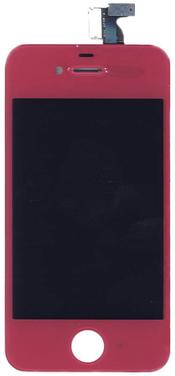 Матрица с тачскрином для Apple iPhone 4S розовый