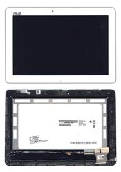 Матрица с тачскрином для Asus Eee Pad Transformer Pad TF103CG V1 белый с рамкой