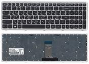 Клавиатура для ноутбука Lenovo IdeaPad U510, Z710 Черный, (Серебряный фрейм), RU