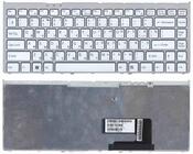 Клавиатура для ноутбука Sony Vaio (VGN-FW) Белый, (Серебряный фрейм) RU