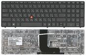 Клавиатура для ноутбука HP EliteBook (8560W) с указателем (Point Stick), Черный Серый, (Серый фрейм) RU