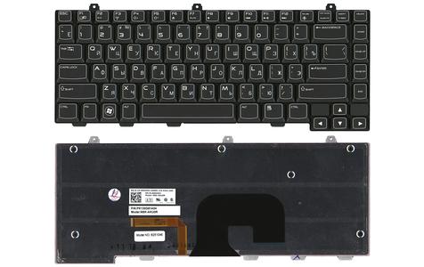 Клавіатура для ноутбука Dell Alienware (M14x R1, M14x R2) з підсвіткою (Light), Black, RU/EN Клавіатура для ноутбука Dell Alienware (M14x R1, M14x R2) з підсвіткою (Light), Black, RU/EN
