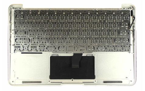 Клавиатура для ноутбука Apple MacBook Air (A1370) 2010+ Black, (Silver TopCase), Русский (горизонтальный энтер) Клавиатура для ноутбука Apple MacBook Air (A1370) 2010+ Black, (Silver TopCase), Русский (горизонтальный энтер) - фото 2