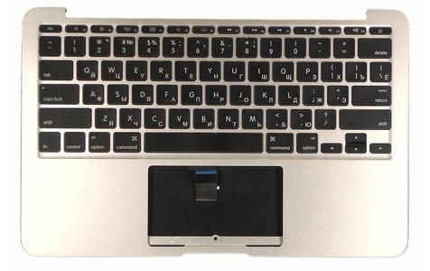 Клавіатура для ноутбука Apple MacBook Air (A1370) 2011+ Black, (Silver TopCase), Русский (горизонтальний Enter) Клавіатура для ноутбука Apple MacBook Air (A1370) 2011+ Black, (Silver TopCase), Русский (горизонтальний Enter)