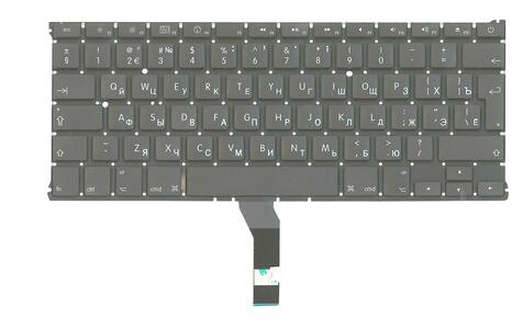 Клавиатура для ноутбука Apple MacBook Air 2010+ (A1369) Black, (Без фрейма), Русский (вертикальный энтер) Клавиатура для ноутбука Apple MacBook Air 2010+ (A1369) Black, (Без фрейма), Русский (вертикальный энтер) - фото 2