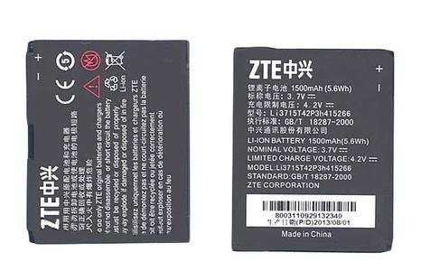 Батарея для смартфона ZTE Li3715T42P3h415266 Avail Z990 3.7В Черный 1500мАч 5.6Вт Батарея для смартфона ZTE Li3715T42P3h415266 Avail Z990 3.7В Черный 1500мАч 5.6Вт