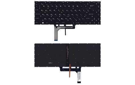 Клавіатура для ноутбука MSI (GS65, GS65VR) Черный з підсвіткою (Light), RU Клавіатура для ноутбука MSI (GS65, GS65VR) Черный з підсвіткою (Light), RU