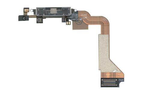Шлейф разъема питания для смартфона Apple iPhone 4 черный Шлейф разъема питания для смартфона Apple iPhone 4 черный