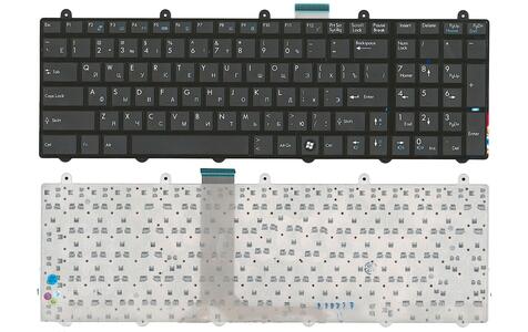 Клавиатура для ноутбука MSI (GE60, GT60, GT70, GT780, GT783, GX60, GX70, GX780, GX783 ) Black, (Черный фрейм) RU Клавиатура для ноутбука MSI (GE60, GT60, GT70, GT780, GT783, GX60, GX70, GX780, GX783 ) Black, (Черный фрейм) RU
