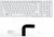 Клавиатура для ноутбука LG (R700, R710) Белый, (Белый фрейм) RU