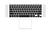 Клавиатура для ноутбука Apple MacBook Pro 2012, Early 2013 (A1398) Черный, (Серебряный TopCase), Русский (горизонтальный энтер) - фото 2, миниатюра