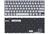 Клавиатура для ноутбука Samsung (740U3E, NP740U3E) с подсветкой (Light), Серебряный, (Без фрейма), RU