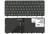 Клавиатура для ноутбука HP Folio (13-1000, 13-2000) с подсветкой (Light), Черный, (Черный фрейм) RU