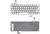 Клавиатура для ноутбука Acer Aspire S7-191, S7-391, S7-392 с подсветкой (Light), Серебряный, (Без фрейма) RU