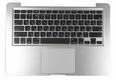 Клавиатура для ноутбука Apple MacBook Pro (A1278) 2011 Черный, (Серебряный TopCase), Русский (горизонтальный энтер)