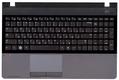 Клавиатура для ноутбука Samsung (300E5A) Черный, (Серый TopCase), RU