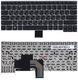 Клавиатура для ноутбука Lenovo IdeaPad (V490) Черный, (Серебряный фрейм), RU