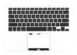 Клавиатура для ноутбука Apple MacBook Pro (A1425) Черный, (Серебряный TopCase), Русский (горизонтальный энтер)