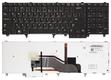 Клавиатура для ноутбука Dell Latitude (E6520, E6530, E6540) с указателем (Point Stick), с подсветкой (Light), Черный, RU