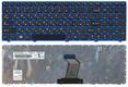 Клавиатура для ноутбука Lenovo IdeaPad (B570, V570, Z570, Z575) Черный, (Синий фрейм), RU