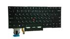 Клавиатура для ноутбука Lenovo ThinkPad X1 Carbon 8th Gen с подсветкой (Light), с указателем (Point Stick), Black, (Без фрейма), RU