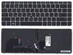 Клавиатура для ноутбука HP Elitebook (745 G3) Черный с указателем (Point Stick), (Серый фрейм) RU