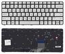 Клавиатура для ноутбука HP Spectre (13-3001) Серебряный с подсветкой (Light), (Без фрейма) RU