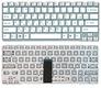 Клавиатура для ноутбука Sony (SVE14A) Белый, (Без фрейма) Русский Белая с голубым