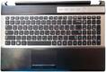 Клавиатура для ноутбука Samsung (RF510) Черный, (Серебряный фрейм), (Черный TopCase), RU