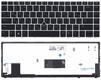 Клавиатура для ноутбука HP EliteBook Folio (9480M) с подсветкой (Light), с указателем (Point Stick), Черный, (Серебряный фрейм) RU