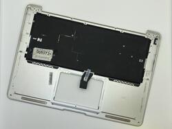 Клавіатура для ноутбука Apple MacBook Air 2012+ (A1466) Black, (Silver TopCase), Русский (горизонтальний ентер)