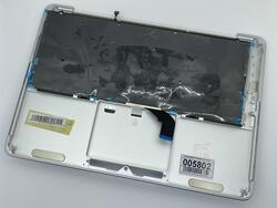 Клавіатура для ноутбука Apple MacBook Pro (A1425) Black, (Silver TopCase), Російська (горизонтальний ентер)