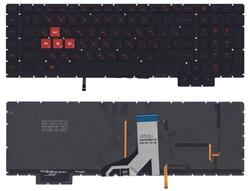 Клавиатура для ноутбука HP Omen 17-AN000, с красной подсветкой (Red Light), Black, (Без фрейма) RU