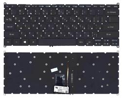 Клавиатура для ноутбука Acer Aspire R14 R5-471, R5-431T, R7-372T с подсветкой Черный, (Без фрейма) RU