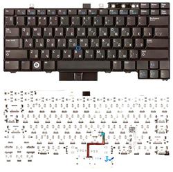 Клавіатура для ноутбука Dell Latitude E5400, E6410, E6400, E5500, E5510, E5410, E6500, E6510, M4500 з указівником (Point Stick) Black, RU/EN