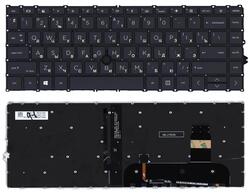 Клавіатура для ноутбука HP Elitebook (745 G7) Черный з указівником (Point Stick), з підсвіткою (Light), (Черный фрейм) RU